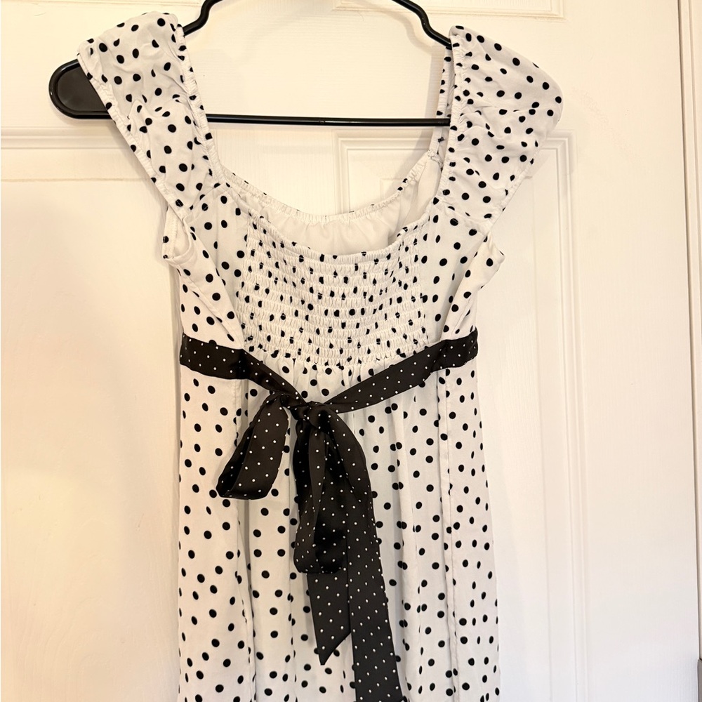 Polka Dot tshirt tie back